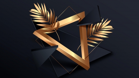 :) - black, gold, golden, leaf, tapet, texture, yellow