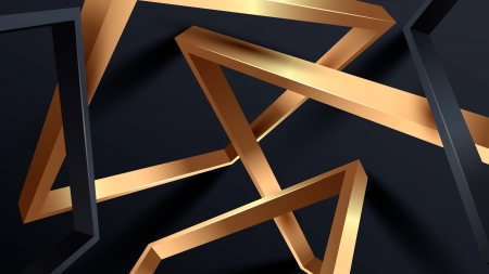 Abstract - abstract, black, gold, golden, pattern, texture, yellow