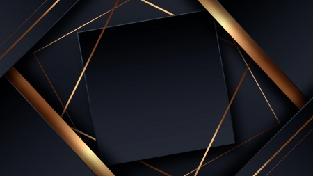 Abstract - abstract, black, gold, golden, pattern, texture, yellow