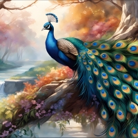 Colorful Peacock