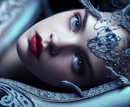 â¤ï¸ - art, beauty, blue eyes, girl