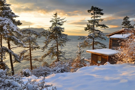 San Juan Island - island, pacific ocean, usa, winter
