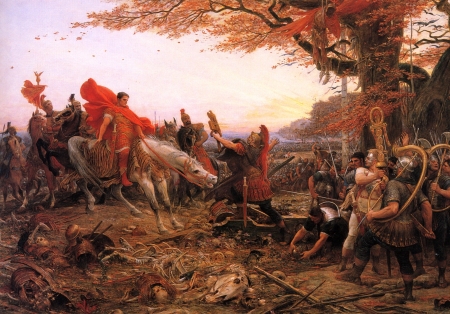 Germanicus before the remains of the Legions of Varus by Lionel Royer