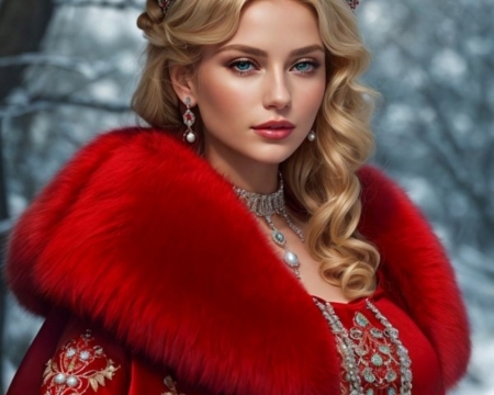 â¤ï¸ - beauty, blonde, girl, snow, winter