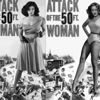 Jane Russell and Julie Newmar