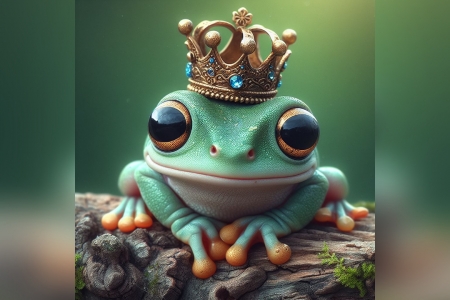 King frog - amphibian, frog, green, king