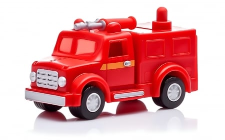 Toy Fire Truck - toy, red, AI art, fire truck