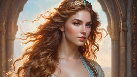 â¦ - art, crown, female, princess
