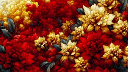 *Colorful texture* - colorful, flowers, roses, texture