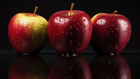 â¤ï¸ - apples, artwork, drops, red