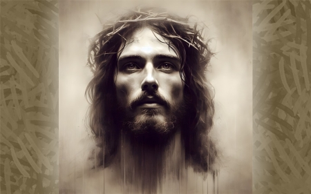 Crowned with Thorns - crown, thorns, Christ, Jesus, AI art