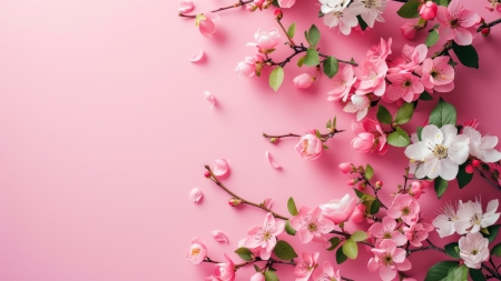 Spring - blossom, card, flower, pink, spring, texture