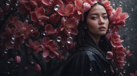 â¦ - fashion, flowers, look, woman