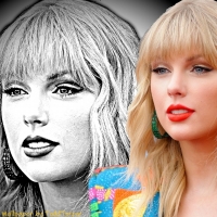 Taylor Swift Sketch Wallpaper