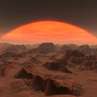 martian sunset