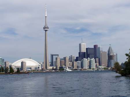 Toronto Skyline - toronto, water, canada, skyline, city, buildings, bank