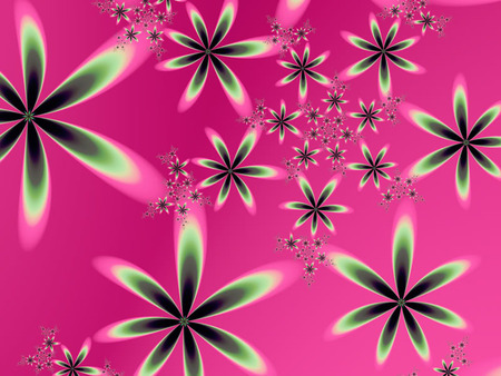 flowers on pink wallpaper .jpg - flowers, pink, floating, wild