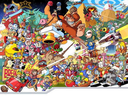 NintendoUniverse - mario, universe, videogame, dk, video games, nintendo