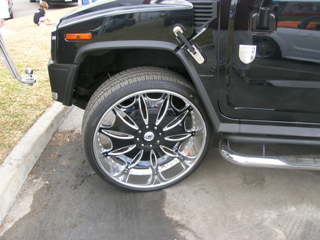 Hummer Rim - black, hummer, rims, profile