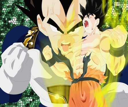 Goku and Vegeta - goku, vegeta, dbz