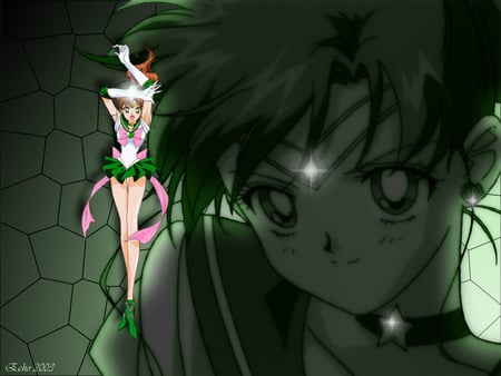 Sailor Jupiter - girl, female, anime, sailor jupiter, green, sailormoon, anime girl, cute