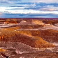 Sunset at Petrified Forest National Park, Arizona