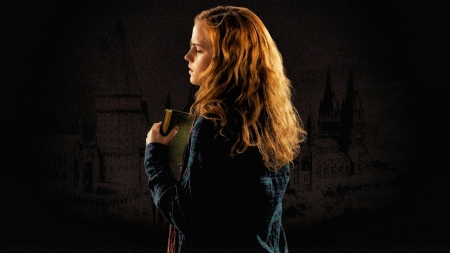 Emma Watson Deathly Hallows Paint - actress, celebrity, deathly hallows, emma watson, paint, people, wallpaper