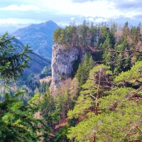 The Burgstall rock in Mixnitz, Austria