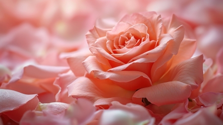 Rose - rose, petals, pink, flower, trandafir