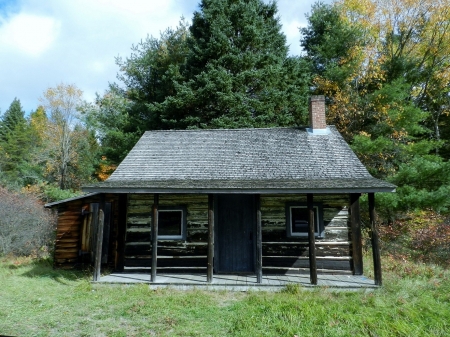 Wooden Cabin - cabin, forest, house, seclusion
