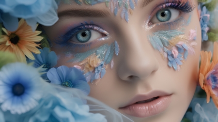 ðŸ’™ - eye makeup, eyebrow, eyelashes, eyes, eyeshadow