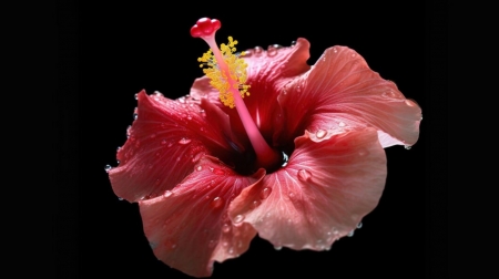 ❤️ - Petals, Flower, Closeup, Hibiscus