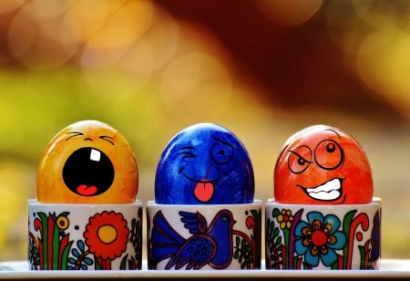 Happy Easter! - egg, card, eggs, easter, funny, cup