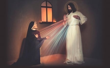 Jesus and Saint Faustina