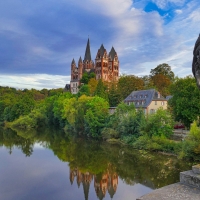 Saint George's Cathedral at The River Lahn,Germany