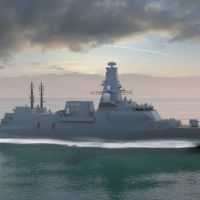 Artist's impression of HMS Glasgow Type 26 ASW FFG CITY CLASS