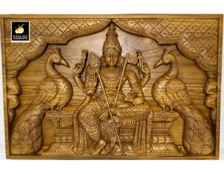 Buy Main Door Gajalakshmi Wood Carving Online India - Wooden Panel for Main Doors, Wooden Crafts, gajalakshmi wood carving online india, buy main door gajalakshmi wood carving online india