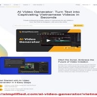 Cutting-Edge Technology: AI Vietnamese Video Generator by Simplified