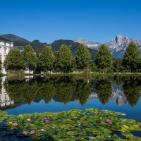 Admont Abbey At The Enns River, Styria, Austria