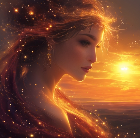 ðŸ§¡ - beauty, fantasy, sunlight, woman