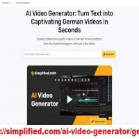 Transform Your Ideas into Compelling German Videos with AI Video Generator | Simplified