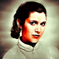 Carrie Fisher Princess Leia XLIX Painted