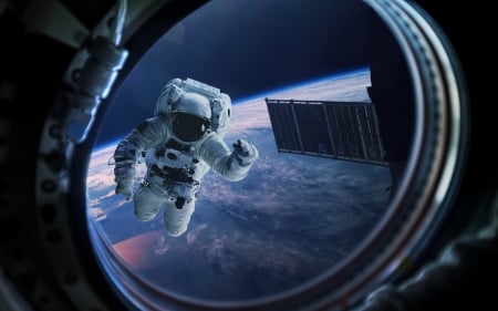 Astronaut - space, port, astronaut, space walk