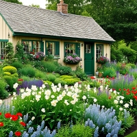 Backyard Cottage Garden