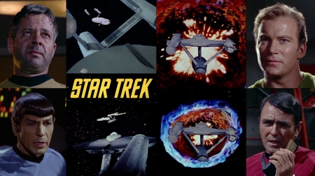 The Doomsday Machine - kirk, matt decker, planet killer, spock, star trek, starship constellation, starship enterprise, the doomsday machine, tos