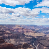 Partly Cloudy Over the Grand Canyon, Arizona