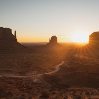 Monument Valley, Utah at Sunrise