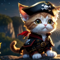 Pirate kitten