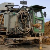 Heavy-Duty Drilling Rig in Action