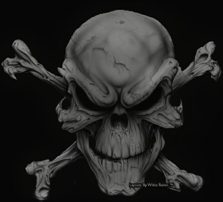 FEAR ME - skull, cross, bones, me, image, fear